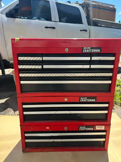 craftsman toolbox -with some tools, View more