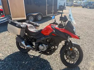2018 V-STROM 650 with 9,900km. Front and rear sprockets have been swapped out so that it has higher...