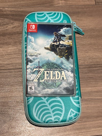 Zelda tears of the kingdom and animal crossing switch case