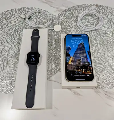 Apple iPhone 15 Pro & Watch Series 9 Cellular+GPS, View more