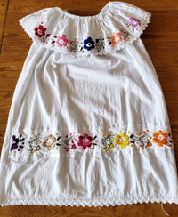 Girls Mexican Themed Summer Dress- Size 10/12