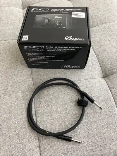 Bugera PS1 Passive Attenuator w/Ernie Ball Speaker Cable, View more
