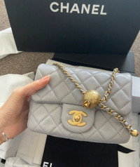 New Chanel Lambskin Pearl Crush Mini Purse Shoulder Bag