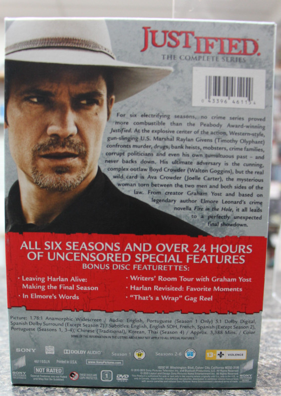 Justified - complete series (DVD) in CDs, DVDs & Blu-ray in Peterborough - Image 2
