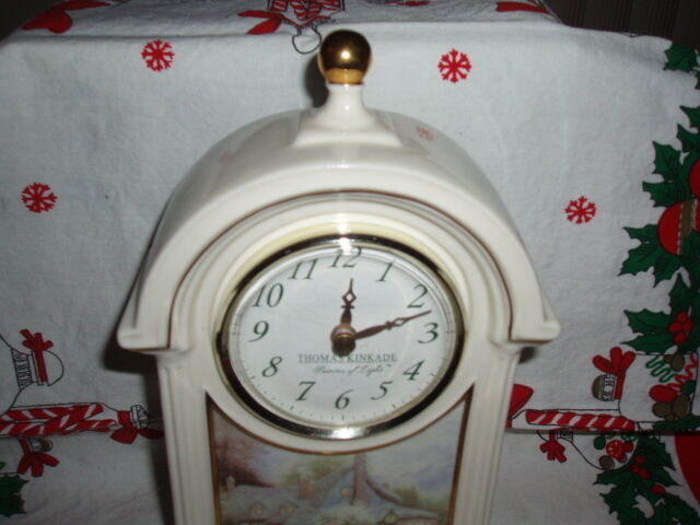 FIRST $45 EACH~ 3 THOMAS KINKADE SWEETHEART COTTAGE MANTEL CLOCK in Arts & Collectibles in St. Catharines - Image 2