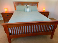 Queen Bedroom Set w/ Mattress and Box Spring