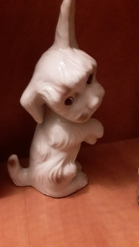Porcelain puppy made in Europe