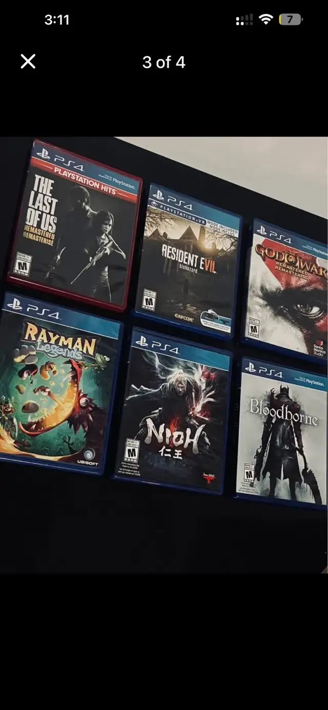 PS4 + 2 manettes + chargeur + 6 jeux in Sony Playstation 4 in Longueuil / South Shore - Image 4