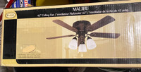New in Box - 42" ceiling fan 3 lights and 5 blades Ceiling Fan