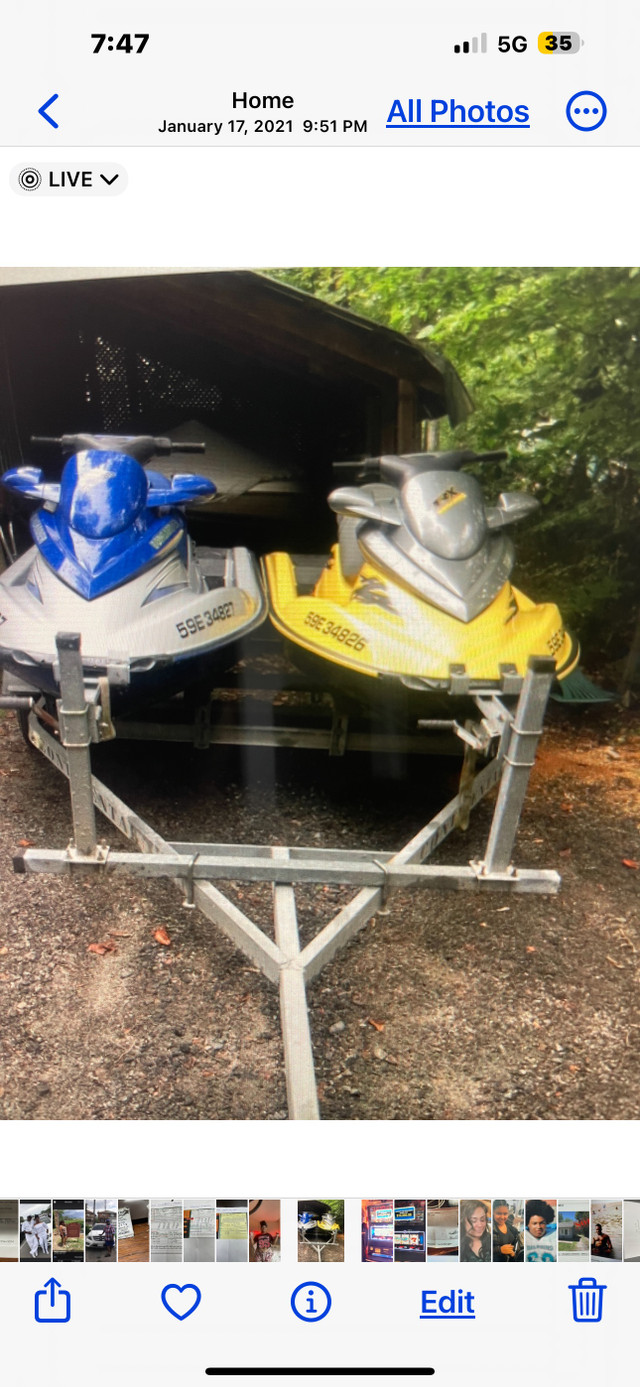 2 seadoos with trailer $10,000.00 obo in Personal Watercraft in Oshawa / Durham Region