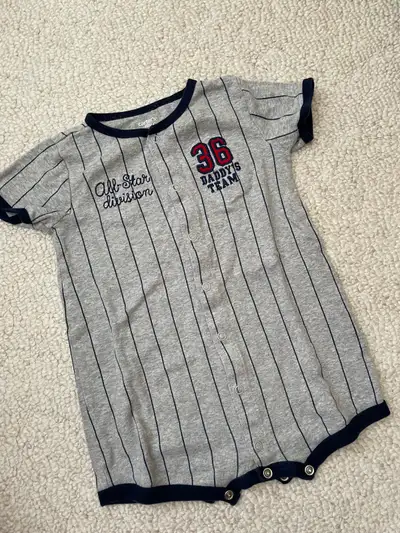 18M baby baseball romper, View more