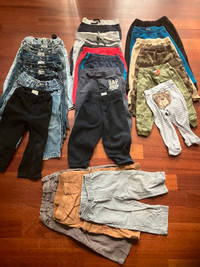 $300 Group Lot Baby Boy Childrens Place Pants Clothes 12 24 mt