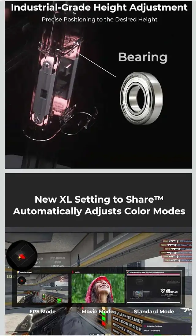 BenQ Zowie XL2586X+ gaming monitor. Retails $1429.98 plus tax. in Monitors in Cambridge - Image 8