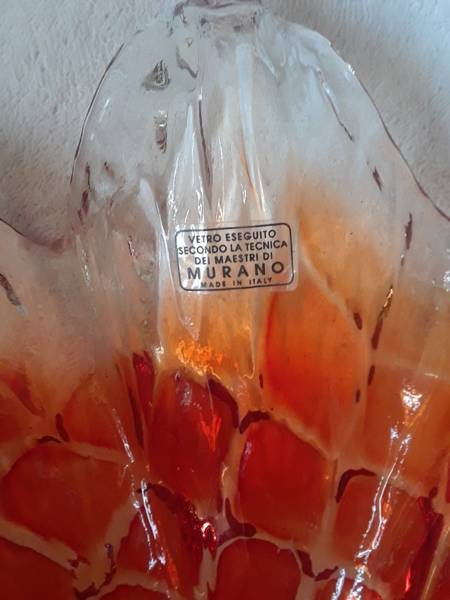 Grand bol en verre soufflé, style des artistes de Murano dans Art et objets de collection  à Sherbrooke - Image 3