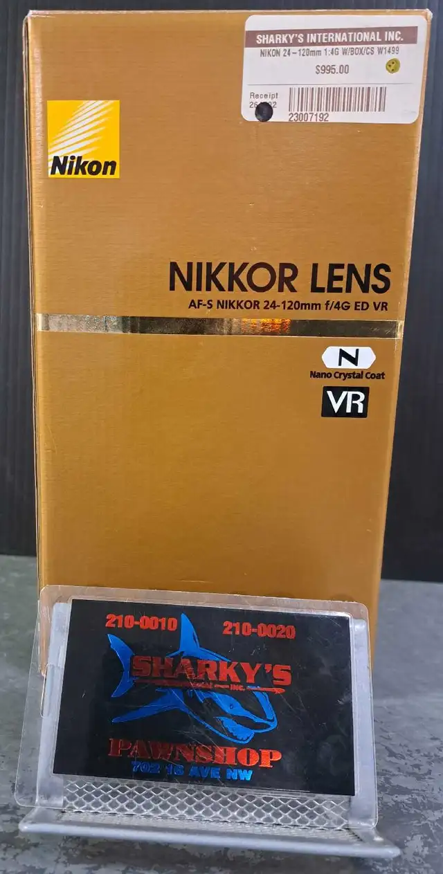 NIKON 24-120mm 1:4G LENS WITH BOX/CASE (23007192)
