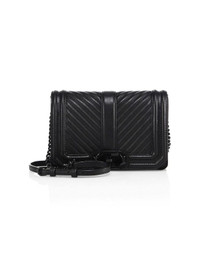 Rebecca Minkoff Small Love Chevron Quilted Leather Crossbody Bag