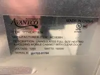 Avantco Heat Holding Mobile Cabinet