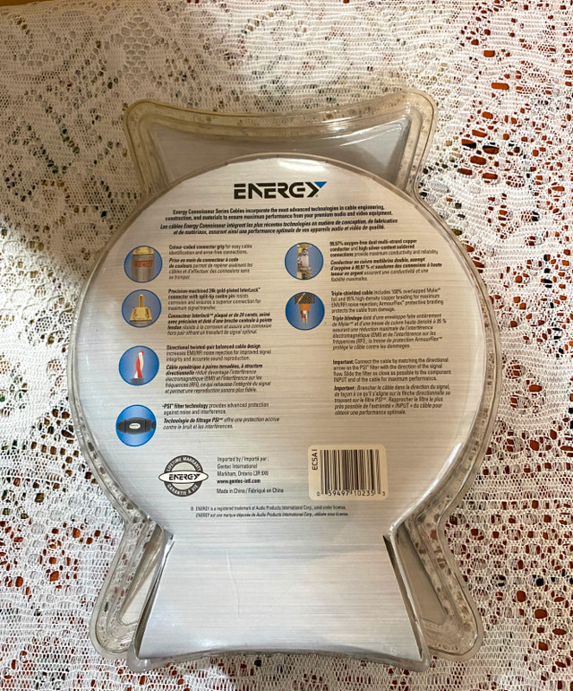 Energy Connoisseur S Video Cable - 2m (New) in Stereo Systems & Home Theatre in Ottawa - Image 3