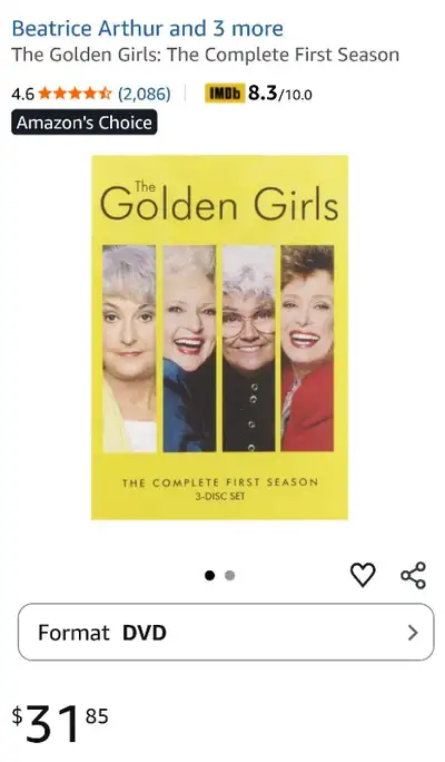 The Golden Girls: The Complete First Season, View more