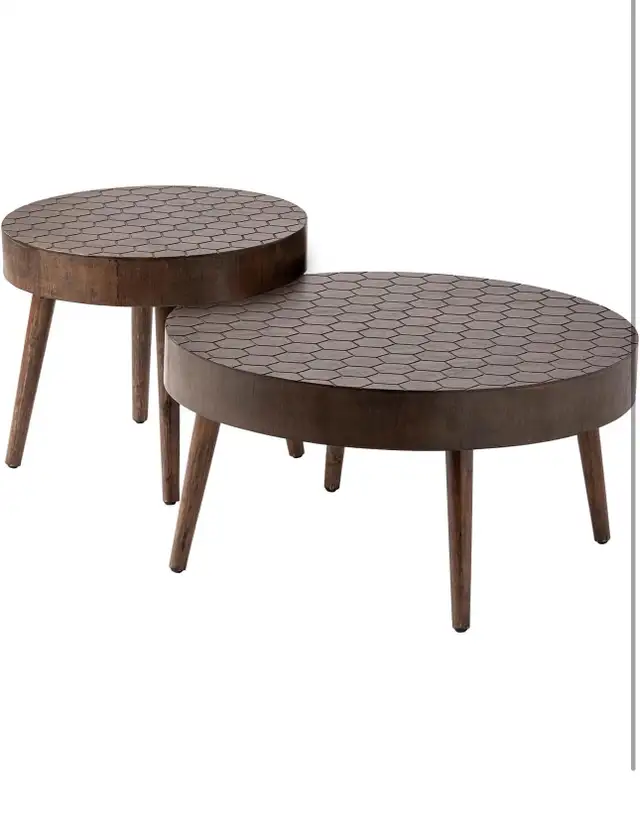 Brand new Bouthillier 2 Piece Coffee Table Set, Traditional MDF  in Coffee Tables in Hamilton - Image 3