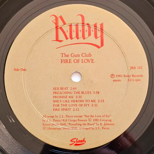 The Gun Club "Fire Of Love" VINYL LP62864363033091124