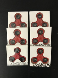New, 6 X Fidget Spinners-Compact, Small, Simple, Discrete & Fun