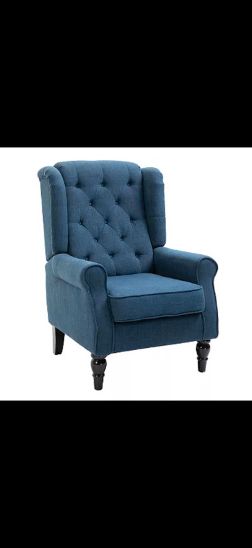 $180 Blue Accent Chair in Chairs & Recliners in Calgary - Image 3