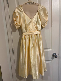 1980's vintage Bridesmaid satin dress