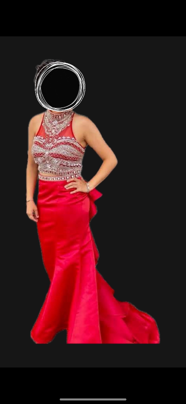 Gorgeous “lady in red” showstopper gown, View more