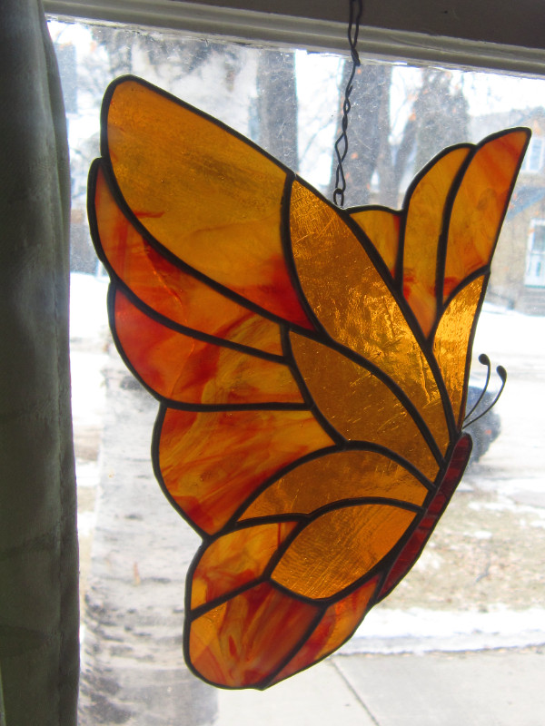 Stained Glass ~ Butterfly ~ Window Hanger in Arts & Collectibles in Winnipeg