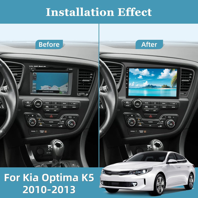 Android GPS Car Stereo Kia Optima 2010-13 Carplay + AndroidAuto in Audio & GPS in City of Toronto - Image 2
