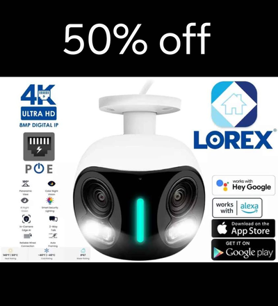 **********Sale ******* 50 percent off all Lorex products ! We have 4k POE cameras , NVR systems , wi...