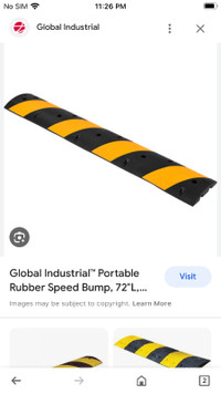 2 brand new speed bumps for camps or small businesses parkinglot