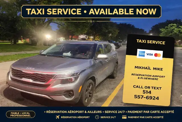 taxi Montréal to airport and city rides