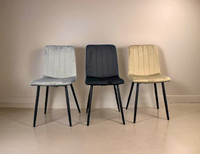 Brand new velvet dining chairs in 3 colours