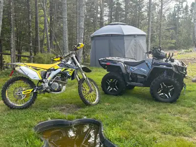 2016 Polaris 570 with loads of extras Clean looking Bike power steering gun rack Brand New winch sho...
