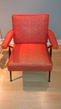 Viko Baumritter mcm vinyl lounge armchair, 1950s .....