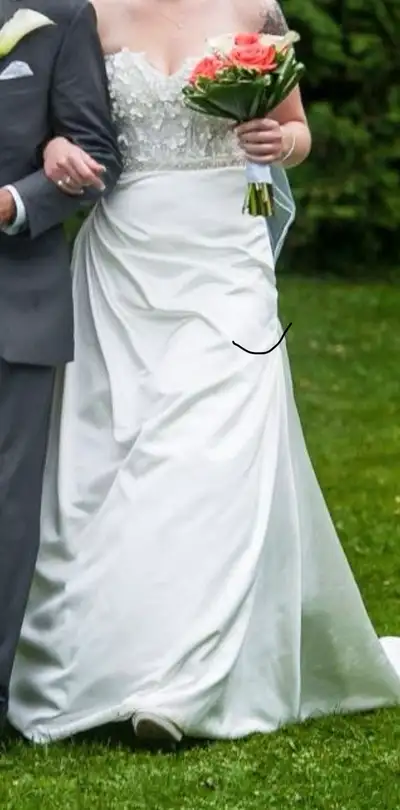 wedding dress in box, View more
