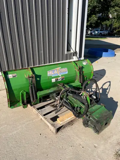 72” wide HLA angle snow blade. In good working order. Includes undermount. Came off of a John Deere...