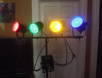 Stage lighting system - for DJ / club / band / party