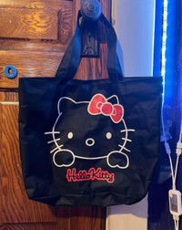 black hello kitty bag