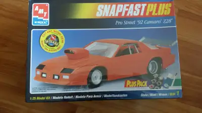 New Sealed AMT/Ertl Snapfast Plus Pro Street 1992 Camaro Z-28.Includes Paint,Brush and Glue.I do not...