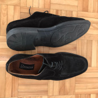 Leather suede man shoes
