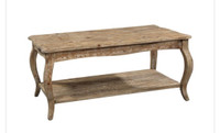 Alaterre Rustic Reclaimed Coffee Table - Driftwood