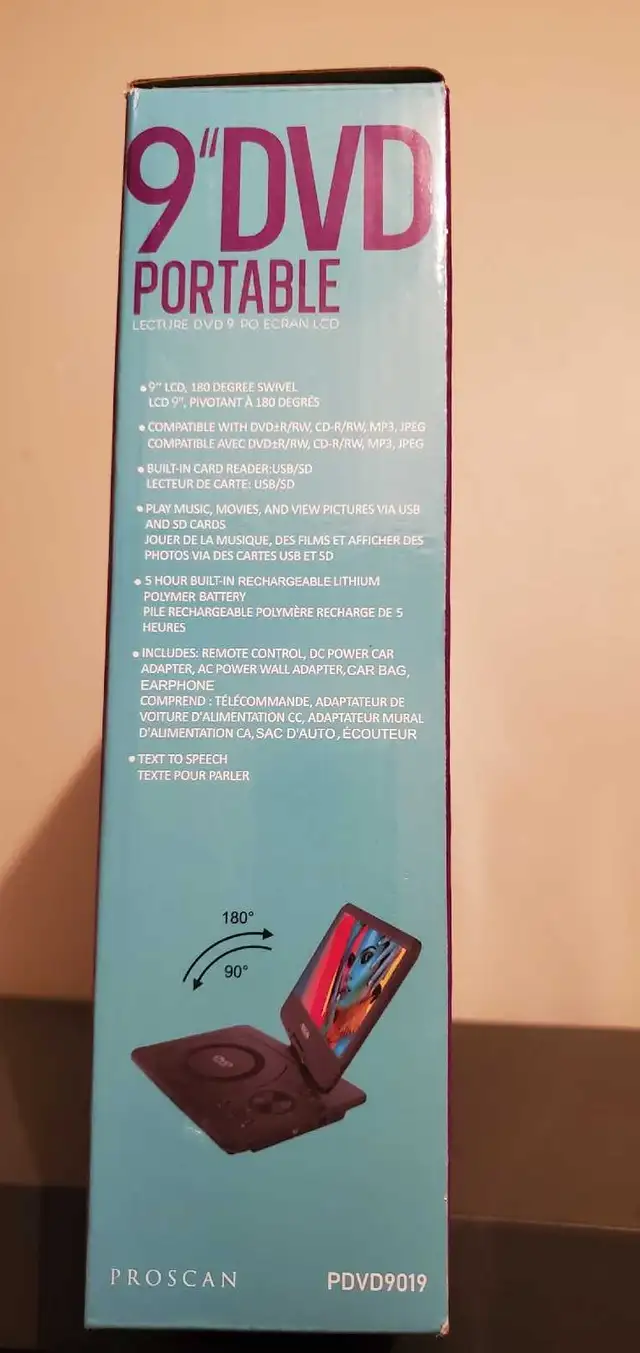 Portable DVD Player 9"485450959365099523