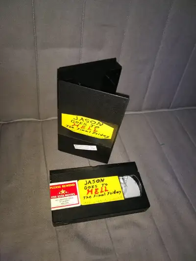 Vintage VHS tape... selling as a blank tape........JASON GOES TO HELL : THE FINAL FRIDAY....1993 Hor...