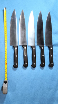 5 Tramontina stain free, New old stock kitchen knife Chef