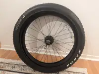 Fat bike tire, wheel, and tube -New