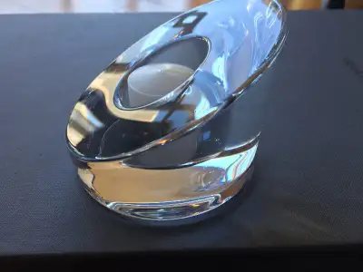 Orrefors crystal votive/candle holder new in box “Lux”, View more