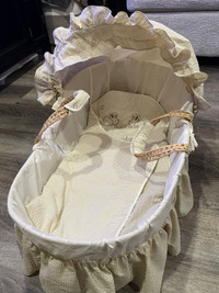 Baby Bassinet and Matching Wall Decor 